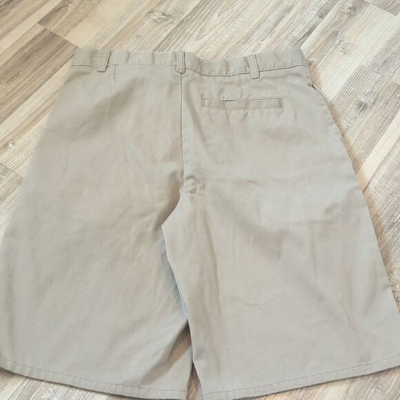 French Toast Shorts Boys Size 18‎ School Uniform Flat Front Khaki Medium Tan New - Picture 7 of 8